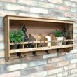 Dutch Wooden Wall Unit with Hooks