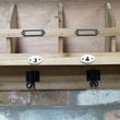 Dutch Wooden Wall Unit with Hooks