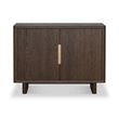 California Dark Oak 2 Door Small Sideboard - 105cm