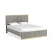 Isabella Grey Fluted Bed - Sizes Available