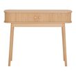 Nikko Pine Wood Fluted 2 Door Curved Console Table