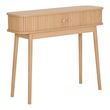 Nikko Pine Wood Fluted 2 Door Curved Console Table