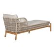 Terracina Beige Rope Garden Sun Lounger