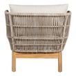 Terracina Beige Rope Garden Sun Lounger