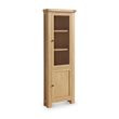Normandy Oak 2 Door Corner Display Cabinet