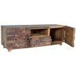 Omao Carved Mango Wood Storage Large TV Unit