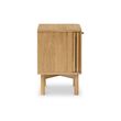 Soho Oak 2 Door Slatted Bedside Table