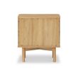 Soho Oak 2 Door Slatted Bedside Table