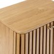 Soho Oak 2 Door Slatted Bedside Table