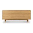 Soho Oak 4 Door Slatted Large Sideboard
