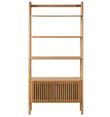 Soho Oak 2 Door Slatted Bookcase