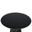 Brecon Black Glass Round Coffee Table