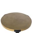 Oxwich Gold Metal Round Coffee Table