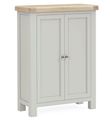 Salcombe Grey Oak 2 Door Shoe Cabinet