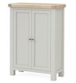 Salcombe Grey Oak 2 Door Shoe Cabinet