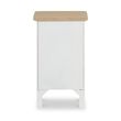 Marlow White 2 Drawer Narrow Bedside Cabinet