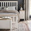 Marlow White 2 Drawer Narrow Bedside Cabinet