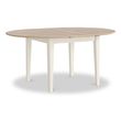 Marlow White 4-6 Seater Round Extending Dining Table - 120cm-155cm