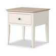 Marlow White 1 Drawer Lamp Table