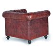Angwin Genuine Leather Chester Armchair