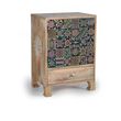 Auxiliary Mango Wood Painted 2 Door Bedside Cabinet