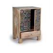 Auxiliary Mango Wood Painted 2 Door Bedside Cabinet