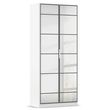 Rauch Acero 91cm 2 Door Mirrored Wardrobe - Alpine White