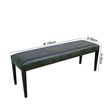 Clearance - Juliette Crocodile Brown Leather Brown Dining Bench - FSS16154