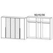 Rauch Alba 226cm 5 Door Mirror Wardrobe - White Gloss