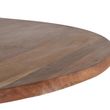 Monza Natural Acacia Wood 4 Seater Round Dining Table - Sizes Available