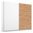 Rauch Aurelio 218cm Alpine White and Artisan Oak 2 Door Sliding Wardrobe