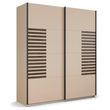 Rauch Barea 181cm 2 Door Sliding Wardrobe - Champagne and Atlantic Dark Oak