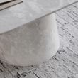 Carrera Armani Grey Engineered Marble Oval Coffee Table