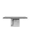 Venice Armani Grey Engineered Marble 6 Seater Dining Table - Sizes Available