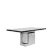 Venice Armani Grey Engineered Marble 6 Seater Dining Table - Sizes Available