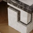 Venice Armani Grey Engineered Marble Side Table