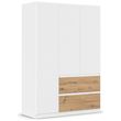 Rauch Costa 136cm 3 Door Wardrobe with Drawers - Alpine White and Artisan Oak