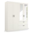 Rauch Cottage 181cm 4 Door Combi Wardrobe - Alpine White