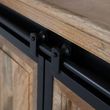 Varese Natural Mango Wood 2 Door Sliding Extra Large Sideboard - 200cm