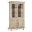 Adley Beige Mango Wood 4 Door Display Cabinet