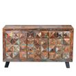 Hasley Recycled Wood 3 Door Medium Sideboard - 150cm