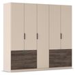 Rauch Koda 226cm 5 Door Wardrobe with Drawers - Champagne