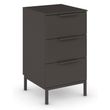 Rauch Flipp 3 Drawer Bedside Cabinet with Metal Base - Graphite