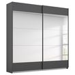 Rauch Malibu 181cm 2 Door Sliding Wardrobe - Metallic Dark Grey