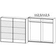 Rauch Malibu 226cm 2 Door Sliding Wardrobe - Metallic Dark Grey