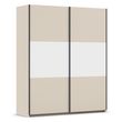 Rauch Neo 175cm 2 Door Sliding Wardrobe - Champagne and Alpine White