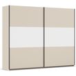 Rauch Neo 261cm 2 Door Sliding Wardrobe - Champagne and Alpine White