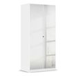 Rauch Reflect 91cm 2 Door Mirrored Wardrobe - Alpine White