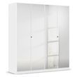 Rauch Reflect 181cm 4 Door Mirrored Wardrobe - Alpine White