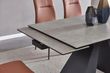 Cassino 6-10 Seater Grey Ceramic Extending Dining Table - 160cm-240cm